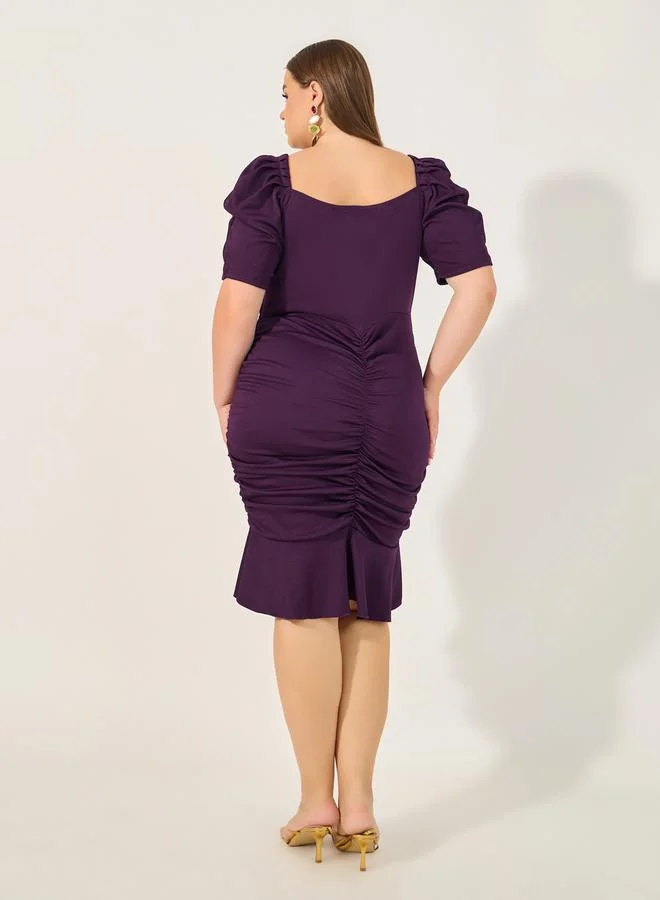 Styli Ruch Front Bodycon Dress