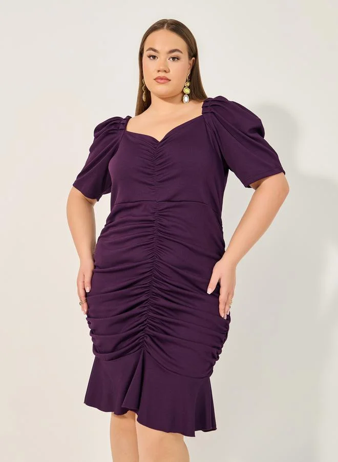 Styli Ruch Front Bodycon Dress