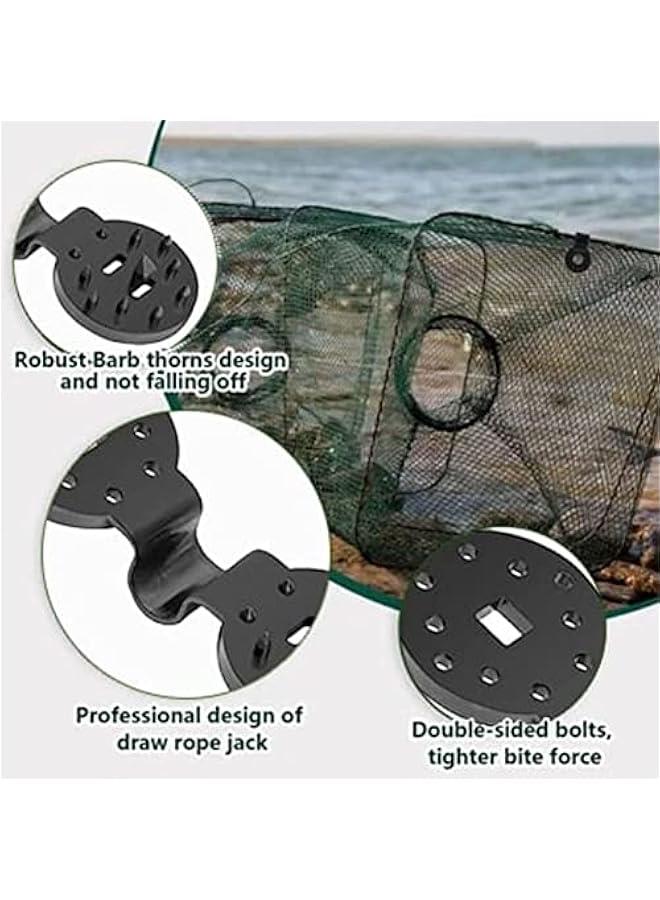 Generic Shade Cloth Heavy Duty Lock Grip,Shade Cloth Plastic Clips, Windproof Tarp Clips Awning Clamp Grip Sunshade Net Shading Fixed Clip Buckle Round Reusable Plastic Clips for Sun Shade Net (100Pcs, A) - Image 4