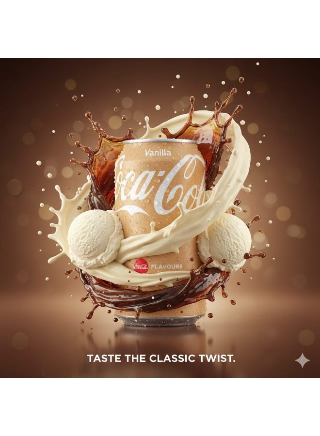 كوكا كولا مشروب غازي بنكهة الفانيلا (vanilla Flavour) - Image 3