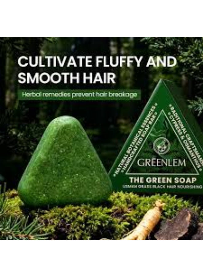 Green Lam soap for hair growth - Image 2