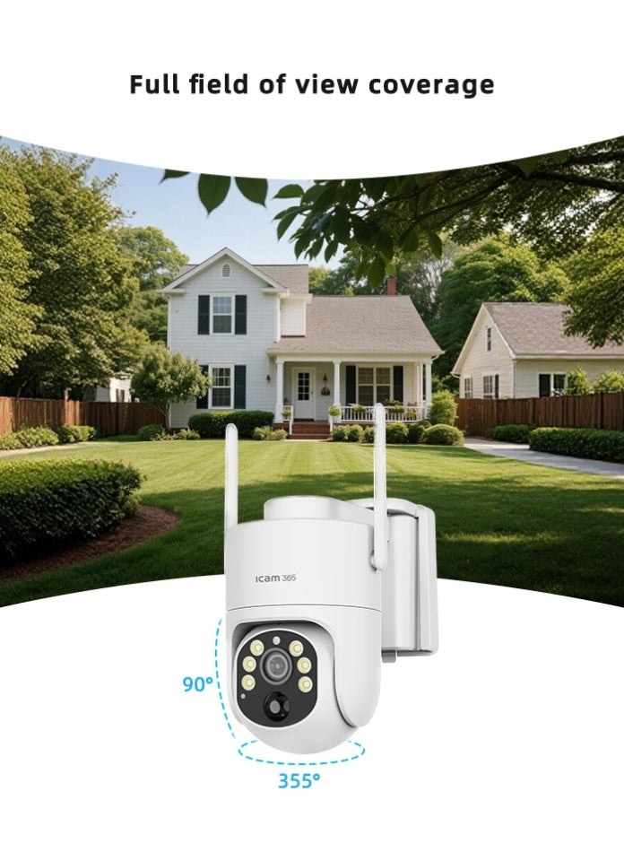 ICAM 365 Solar Powered 4G Security Camera D300 – 3MP, 360° PTZ, PIR + AI Human Detection, 8000mAh Battery, 5W Solar Panel, Works Without WiFi - Image 4