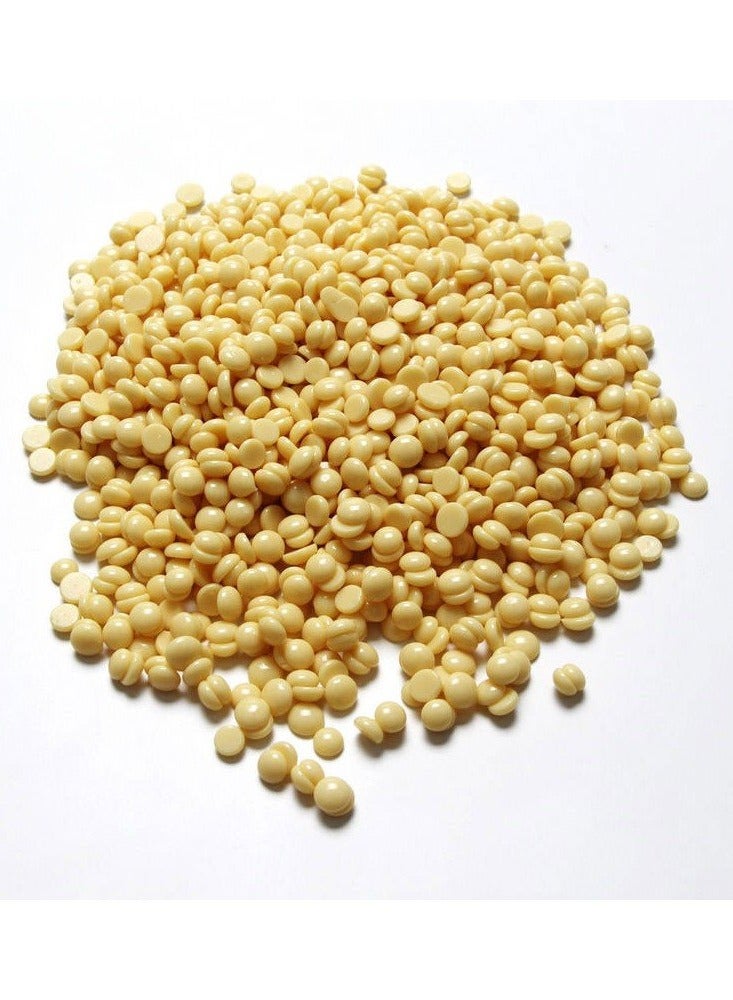 DubaiGallery Hard Wax Beans for Painless Hair Removal, Wax Beads for Bikini Brazilian, Underarms, Back and Chest, Hair Removal Waxing Spatulas