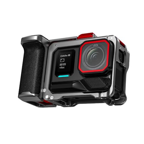 BRDRC Grip Kit for Insta360 Ace Pro 2 Ace Pro with Cage Handle Holder Bundle Expansion Mount with Shutter Button Quick Release Cold Shoe for Insta 360 Ace Pro 2Insta360 Ace Pro Accessories - Image 1