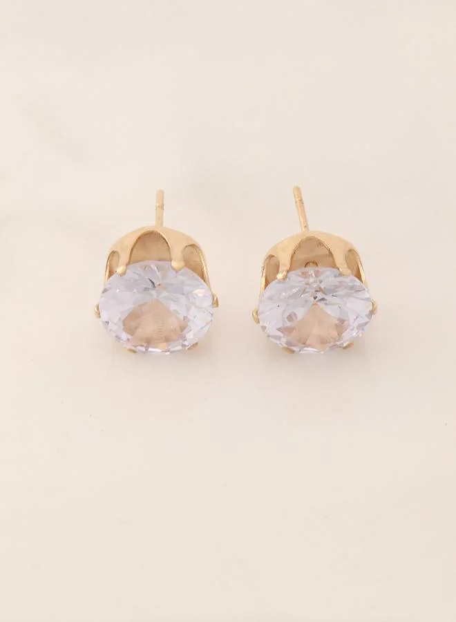 تايك تو Rhinestone Stud Earrings