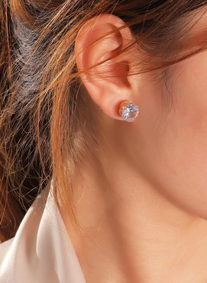 تايك تو Rhinestone Stud Earrings