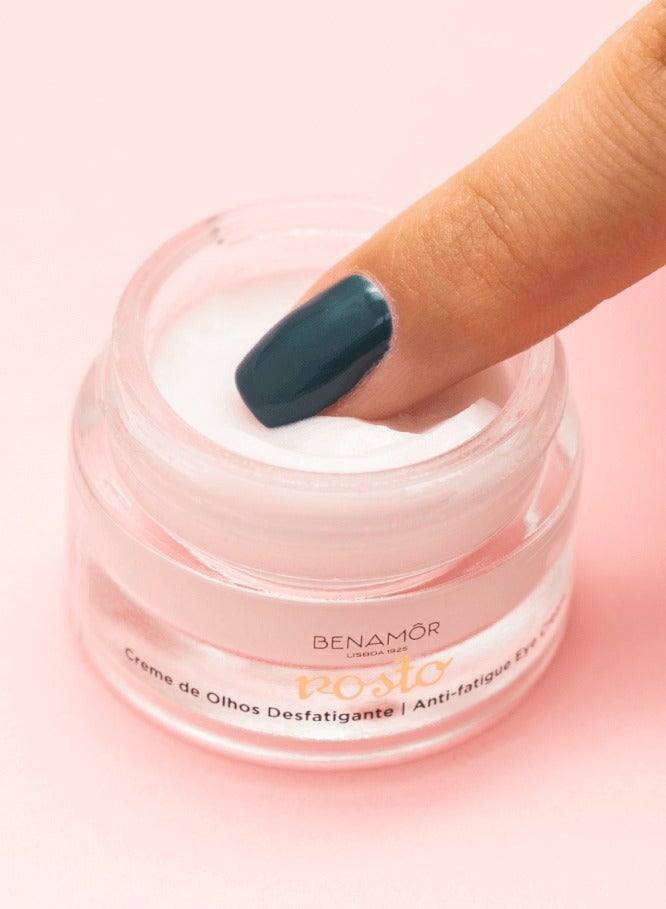BENAMÕR Rosto Anti-Fatigue Eye Cream – Reduces Dark Circles, Puffiness & Tired Eyes | Hydrating Eye Treatment with Rose Extract & Vitamin E – 15ml - Image 3