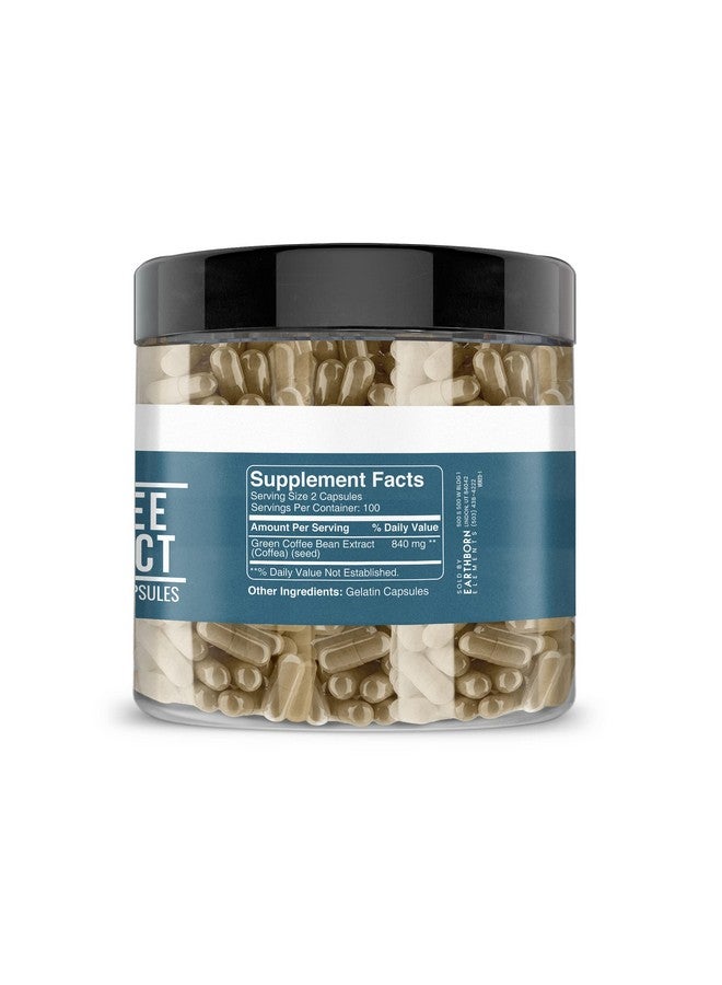 Earthborn Elements Green Coffee Bean Extract 200 Capsules, Pure & Undiluted, No Additives - Image 3