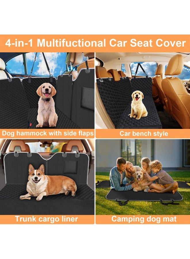 Mancro Dog Car Seat Cover for Back Seat, Waterproof Car Seat Protector for Dogs with Side Flaps, Scratchproof Dog Backseat Cover, Durable Nonslip Dog Hammock for Sedans, Trucks, SUVs, Standard - Image 4