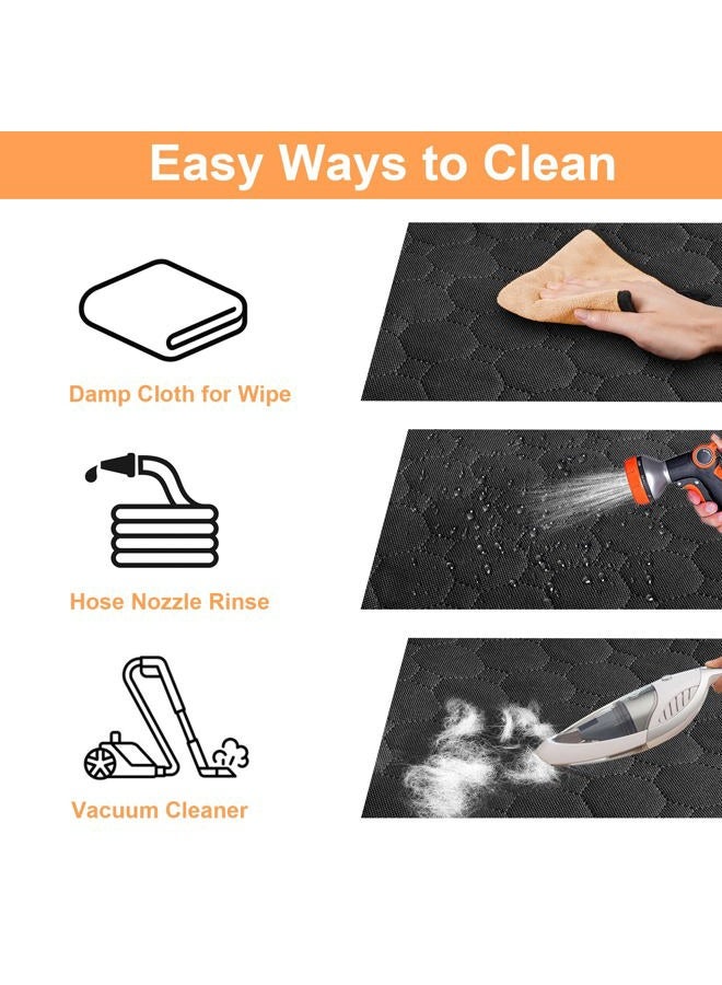 Mancro Dog Car Seat Cover for Back Seat, Waterproof Car Seat Protector for Dogs with Side Flaps, Scratchproof Dog Backseat Cover, Durable Nonslip Dog Hammock for Sedans, Trucks, SUVs, Standard - Image 5