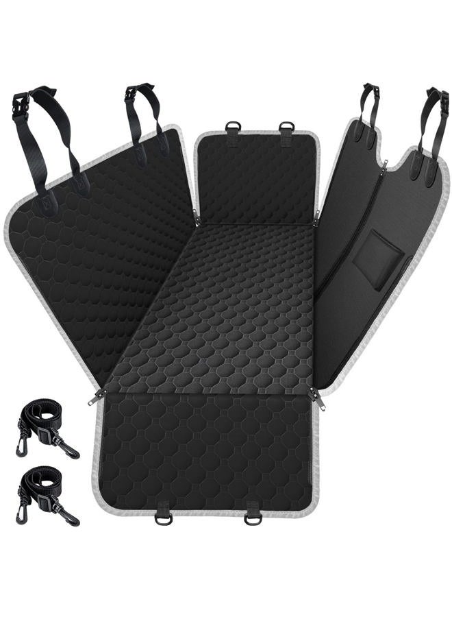 Mancro Dog Car Seat Cover for Back Seat, Waterproof Car Seat Protector for Dogs with Side Flaps, Scratchproof Dog Backseat Cover, Durable Nonslip Dog Hammock for Sedans, Trucks, SUVs, Standard - Image 1