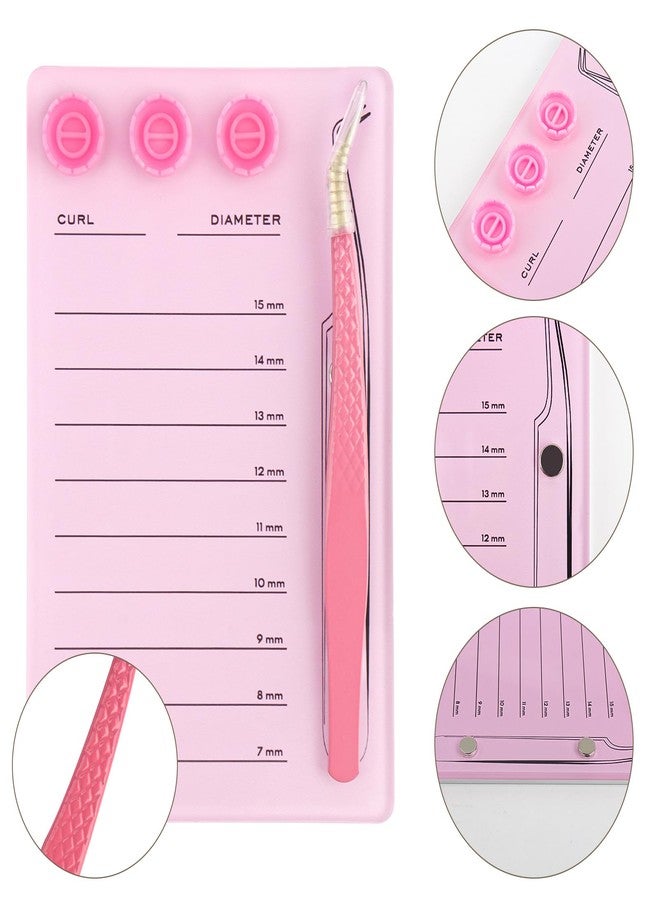 MyAoKuE-UP Premium Eyelash Extension Pallet Kit, Durable Grafting Lash Organizer Pad with Magnetic Tweezer Holder Lash Tray Gasket - Image 2