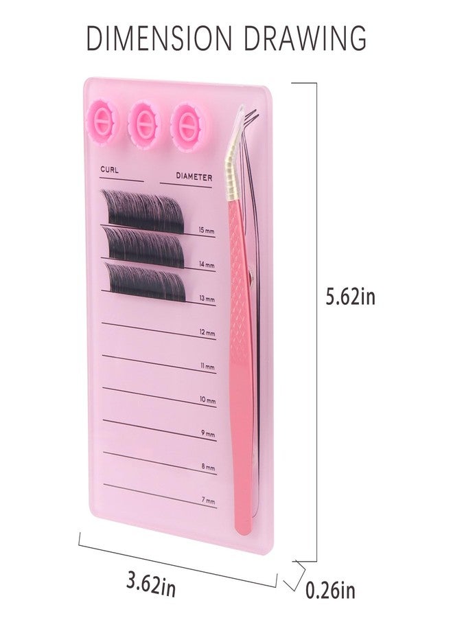 MyAoKuE-UP Premium Eyelash Extension Pallet Kit, Durable Grafting Lash Organizer Pad with Magnetic Tweezer Holder Lash Tray Gasket - Image 3
