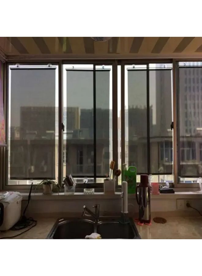 2pcs 15.75x49.21 Inch Retractable Blackout Curtains No Tools Suction Cup Shades - Image 2