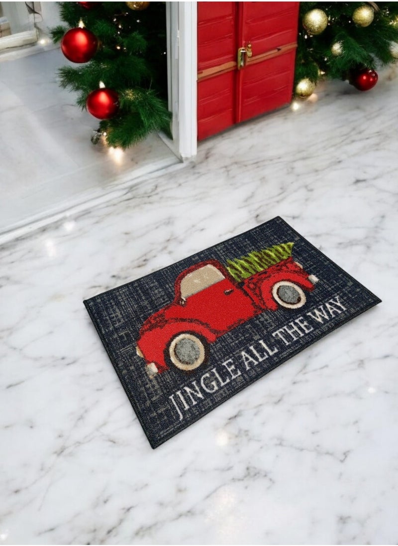 Mac Carpet Christmas  mat 3 Pcs (Size 44cm * 71cm) dark  - Image 3