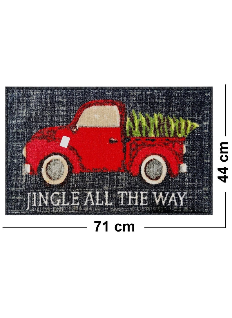 Mac Carpet Christmas  mat 3 Pcs (Size 44cm * 71cm) dark  - Image 5