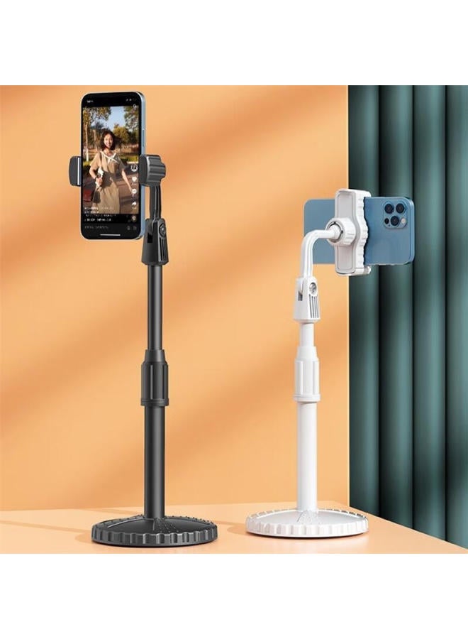 Zitai Phone Stand, Desktop Influencer Online Classes, Overhead Shooting, Multifunctional, Extendable Lazy Stand, Adjustable Height 24-32Cm, B1 White - Image 1