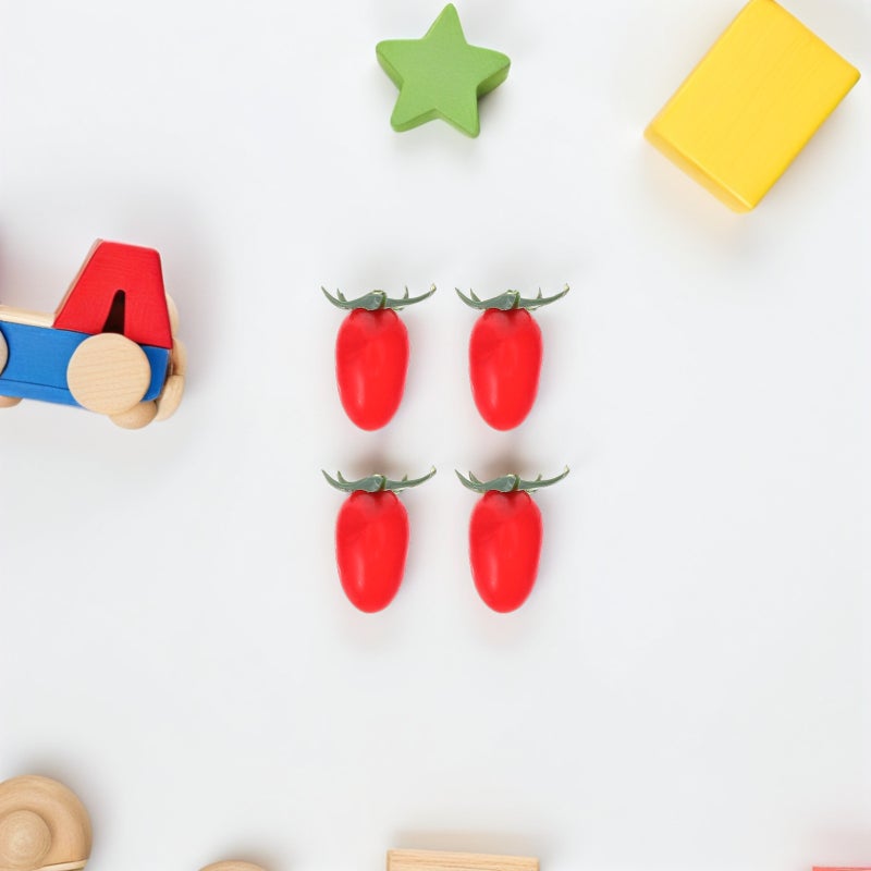 20 pcs Lifelike Cherry Tomatoes Artificial Fruit Model For Kitchen Decoration Realistic Fake Food Props Simulation Tomato For Photography - Image 5
