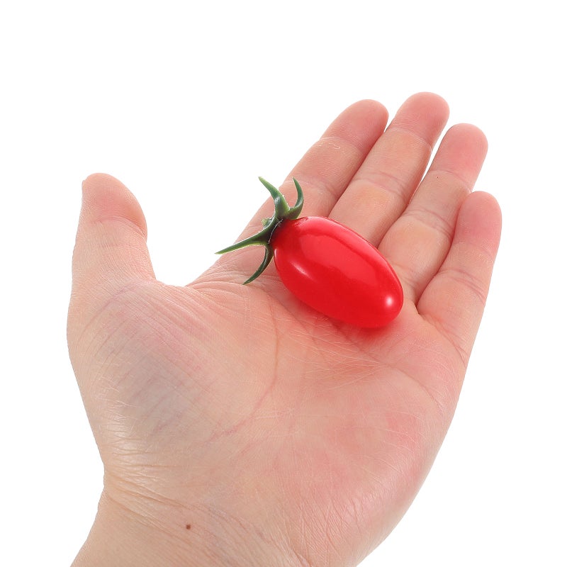 20 pcs Lifelike Cherry Tomatoes Artificial Fruit Model For Kitchen Decoration Realistic Fake Food Props Simulation Tomato For Photography - Image 2
