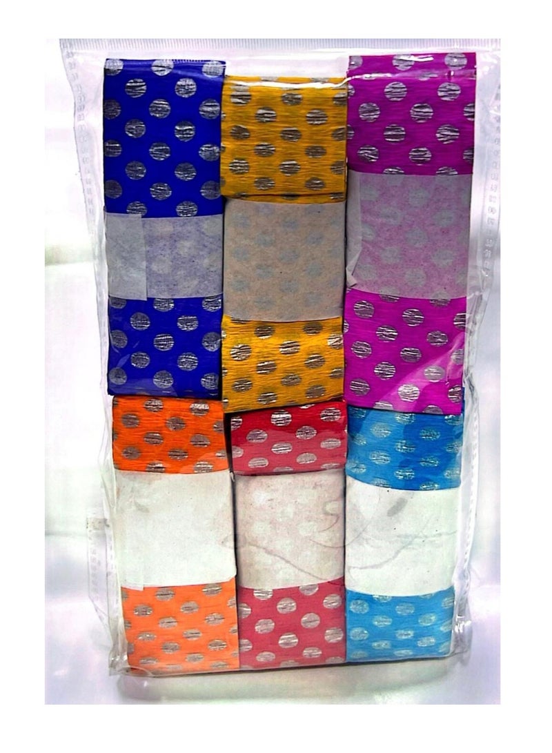 Flamingo 6×7 Strips Design Crepe Ribbon Multicolor - Image 3