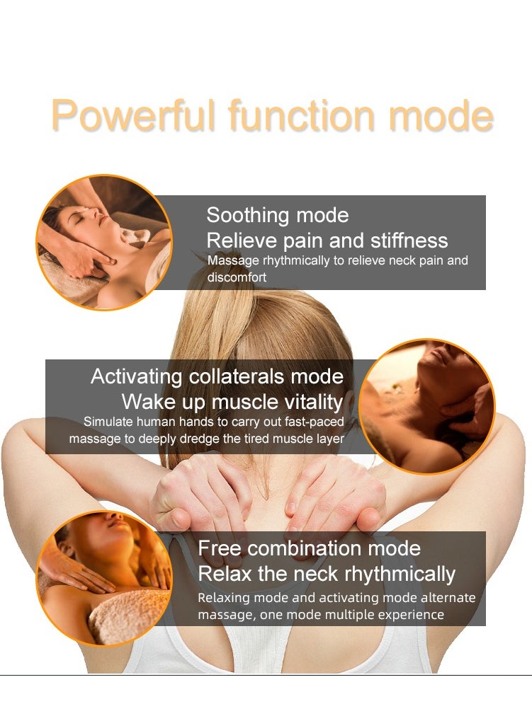 ARES - uNeck-4D Wireless Neck Massager Multi-Mode Functions 3 Massage Modes Heating 2000Mah Lithium Ion Battery - Image 1