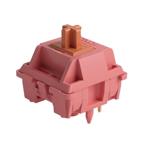 Akko Rosewood Keyboard Switch for Mechanical Gaming Keyboard, 5-Pin 40gf Linear Pre-Lubed Switches (45pcs) - Image 1