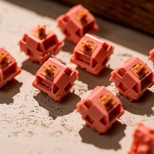 Akko Rosewood Keyboard Switch for Mechanical Gaming Keyboard, 5-Pin 40gf Linear Pre-Lubed Switches (45pcs) - Image 4