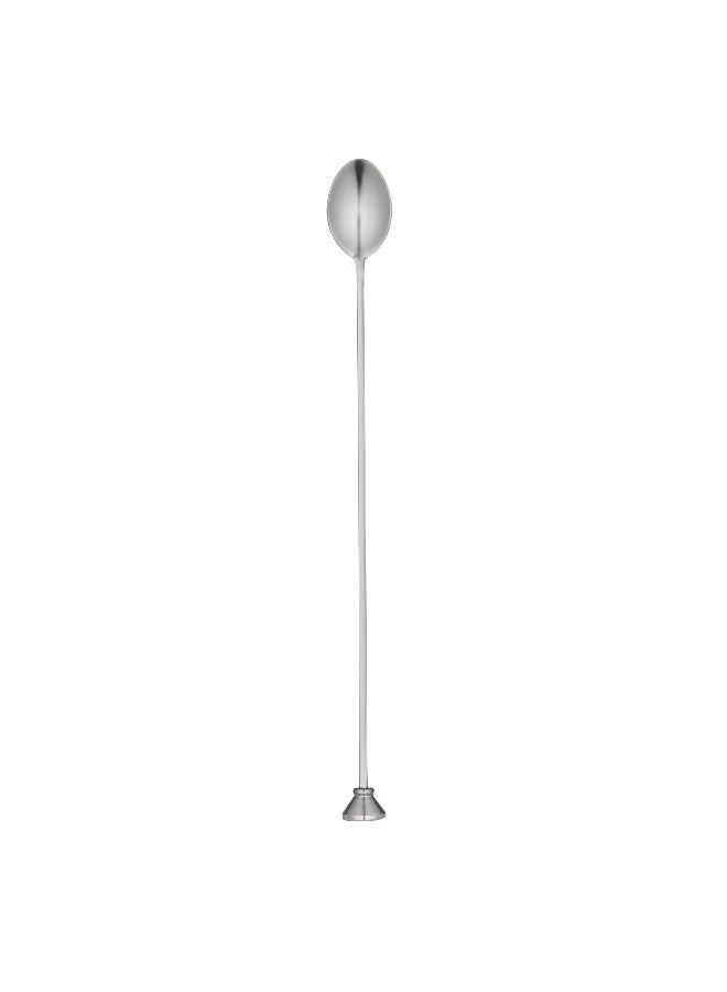 Restaurantware Bar Lux 12 Inch Bar Spoon, 1 Double-Ended Muddler Spoon - Long, Spiral Handle, Stainless Steel Bar Spoon And Muddler, For Stirring And Mixing , For Layering Drinks - Image 2