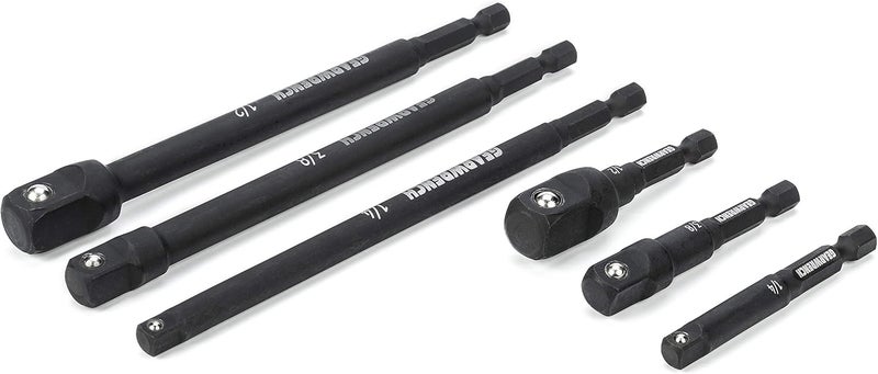 GEARWRENCH 6 Pc 14 Drive Hex Shank Impact Socket extensions  14 38 and 12 Drive sizes  212  6 long  84971A02 - Image 3
