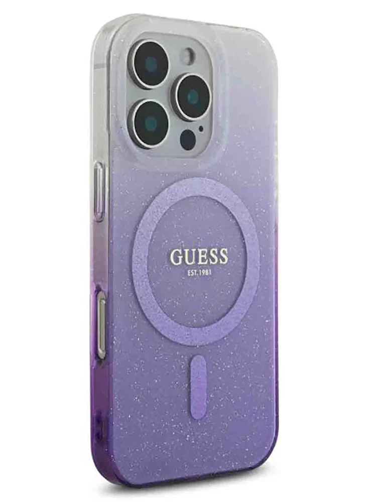 جس جراب iPhone 16 Pro Max Magsafe IML Glitter Graident  / تصميم رفيع / سهل التركيب / قبضة مريحة - أرجواني