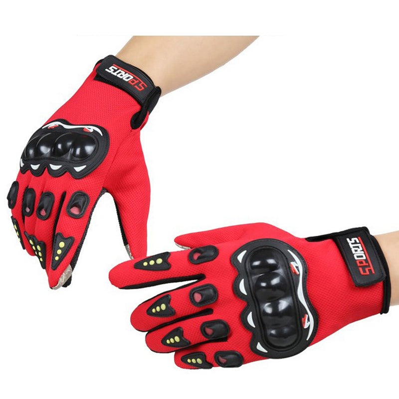 Touchscreen Motorcycle Glove Full Finger Breathable Cycle Glove Anti-slip Protective Glove for Men - Image 1
