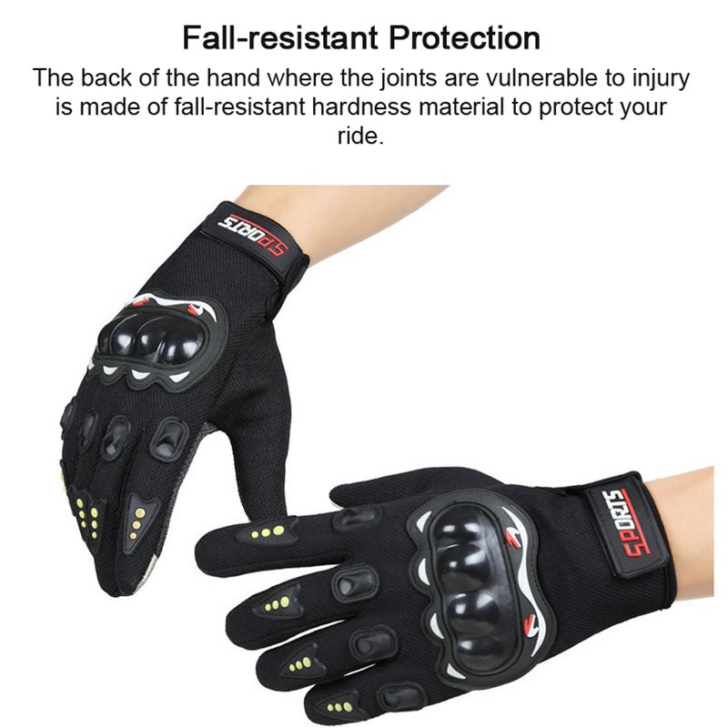 Touchscreen Motorcycle Glove Full Finger Breathable Cycle Glove Anti-slip Protective Glove for Men - Image 5