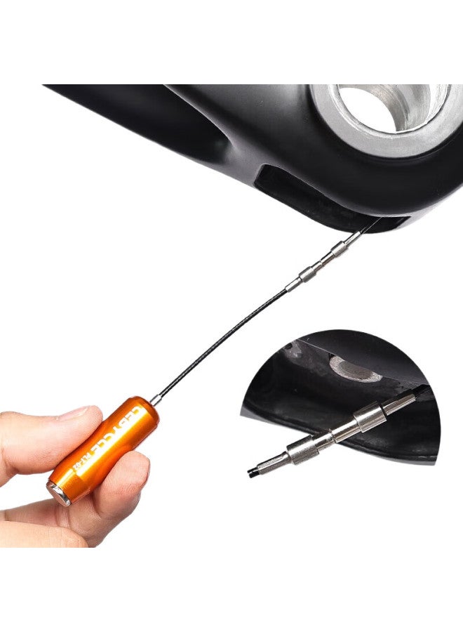 LeBycle Bicycle Internal Wiring Tool For Mountain And Road Bikes, Carbon Fiber And Aluminum Alloy Frame, Oil Pipe, Magnet, Wire Guide, And Cable Puller - Image 1