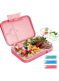 hibobi Portable Heatable Student Lunch Box with Variable Compartments - Pink  - Image 1