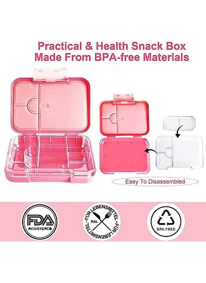 hibobi - Portable Heatable Student Lunch Box with Variable Compartments - Pink - Image 1