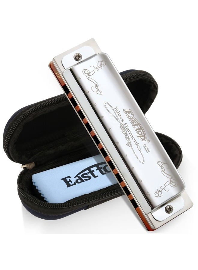 East top 10 Hole 20 Tone Diatonic Harmonica,Standard Harmonicas For Professional Player, Beginner, Students,Adults,Children, Kids,as Best Gift Db Key of Db T008K-SR-Db - Image 5