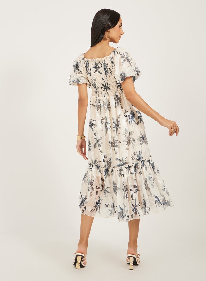 Styli Floral Print Dress - Image 5