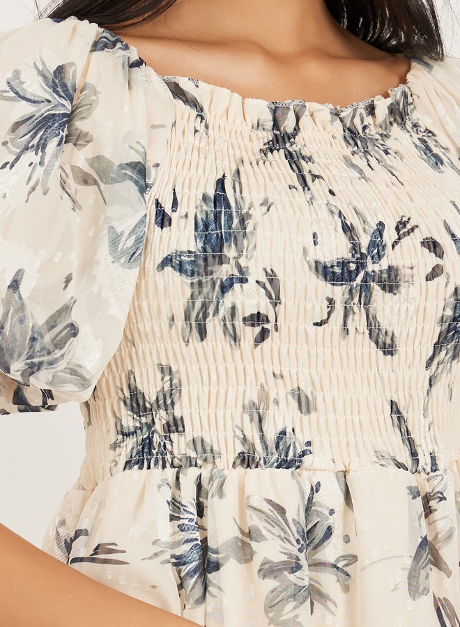 Styli Floral Print Dress - Image 4