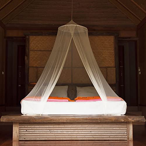 Universal Backpackers Mosquito Net for Single to King-Sized Beds – 2 Openings or Fully-Enclosed Bed Canopy – Conical Design for Decoration or Travel – Free Bag & Hanging Kit for Easy Setup - Image 3