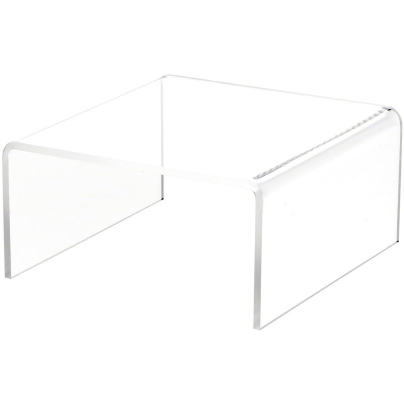 Plymor Plymor Clear Acrylic Short Square Display Riser 3 H x 6 W x 6 D 316 Thick 