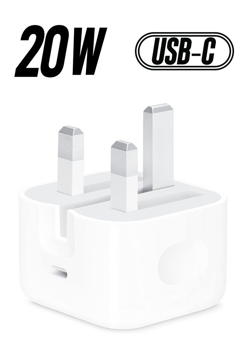 Golau - iPhone 20W Fast Charger | USB C Wall Fast Charger Compatible with iPhone 15/14/14 Pro/14 Pro Max/13/12/SE2020/11/XR/XS Max/X/iPad - Image 1