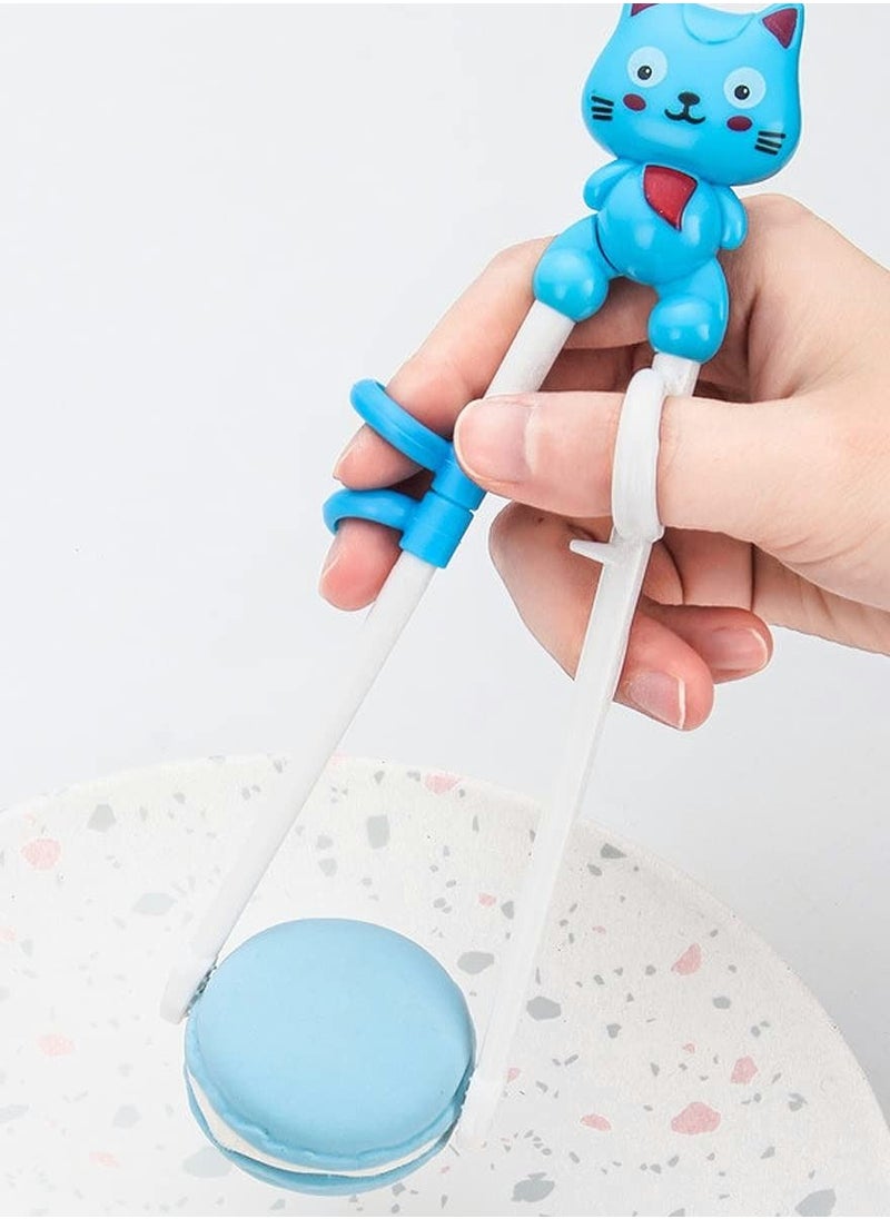 Excefore - Kids Training Chopsticks, 1 Pair Children, Easy to Use Right Learning for Beginners, Anti-Dislocation Buckle Design, Includes Portable Box - Image 1