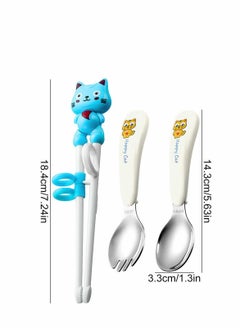 Excefore Kids Training Chopsticks, 1 Pair Children, Easy to Use Right Learning for Beginners, Anti-Dislocation Buckle Design, Includes Portable Box  - Image 5