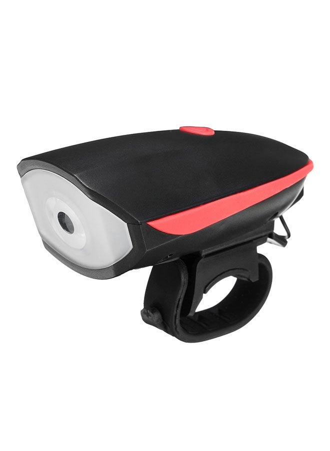 Bicycle Electric Horn With Handlebar Flashlight Black - Image 2