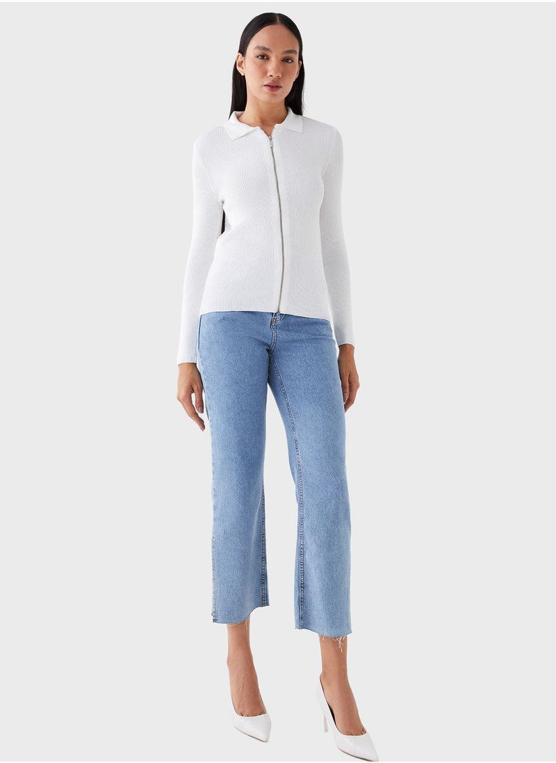 LC WAIKIKI - Zip Detail Knitted Cardigan - Image 1