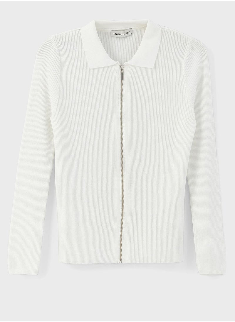 LC WAIKIKI - Zip Detail Knitted Cardigan - Image 1