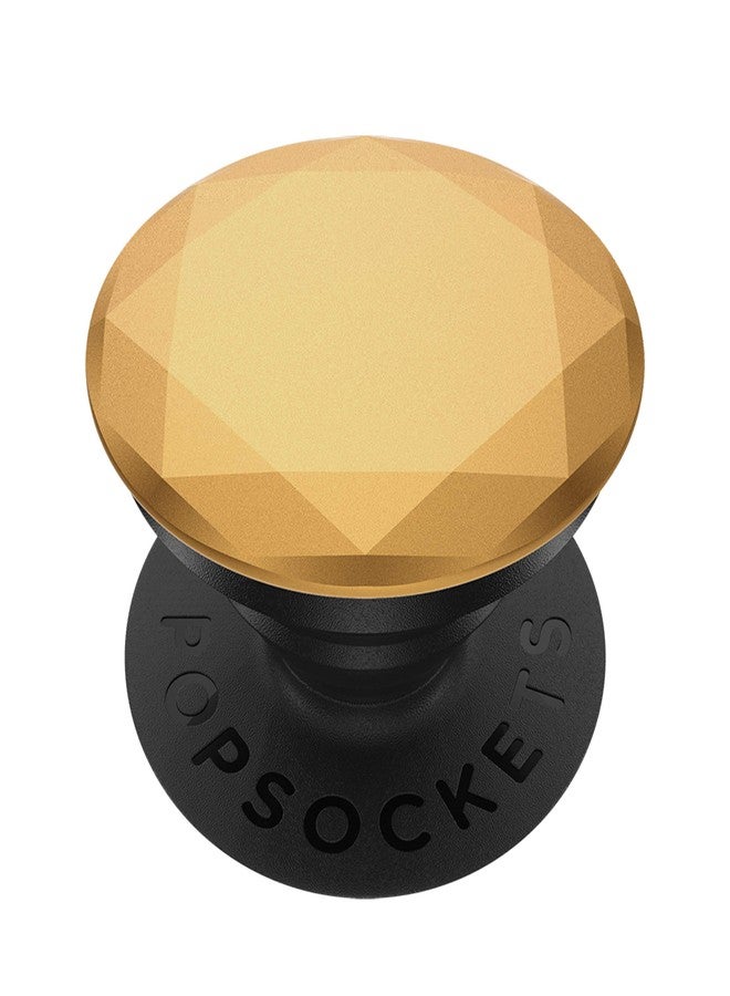 PopSockets Phone Grip with Expanding Kickstand, PopSockets for Phone - Metallic Diamond Medallion Gold - Image 1