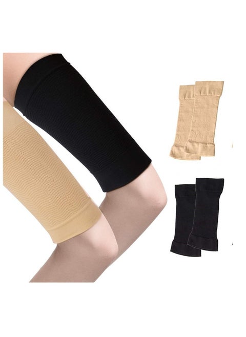 2 Pairs Slimming Arm Sleeves Arm Elastic Compression Sport Fitness Shapers
