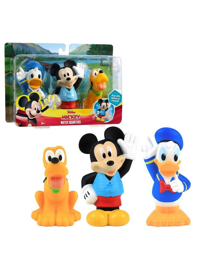 ميكي مجموعة ألعاب الاستحمام ميكي ماوس جونيور من ديزني، تتضمن ألعاب ميكي ماوس ودونالد داك وبلوتو المائية، ألعاب للأطفال للأعمار من 3 سنوات فما فوق من جاست بلاي - Image 1
