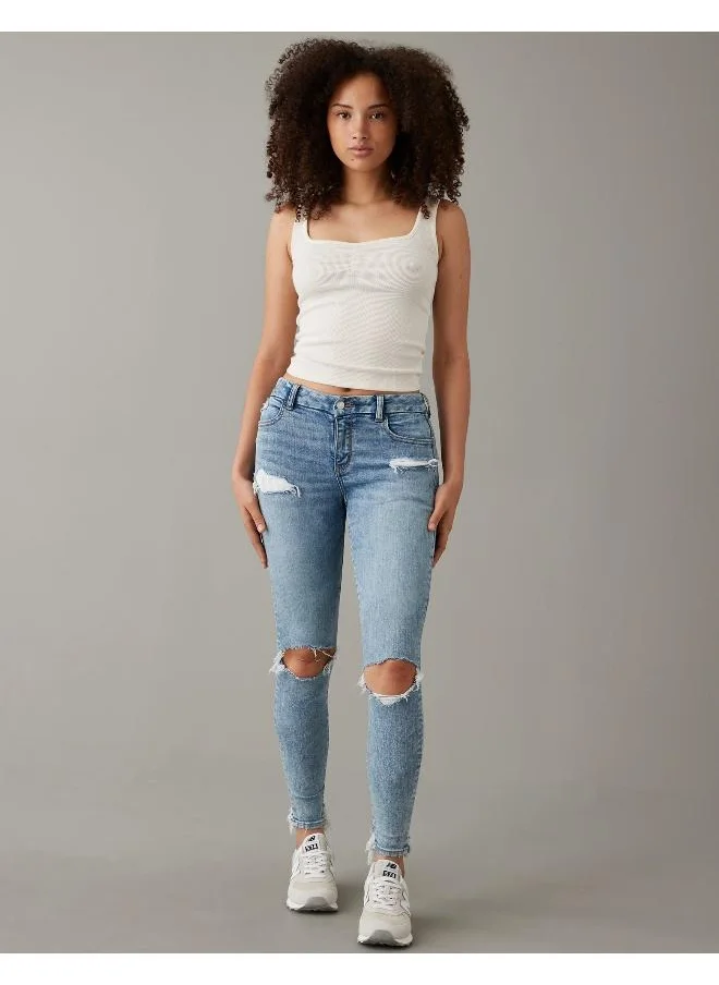 American Eagle AE Ne(x)t Level Ripped Curvy Jegging